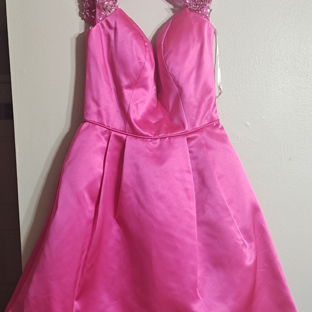 Sherri Hill Vibrant Pink Formal Dress